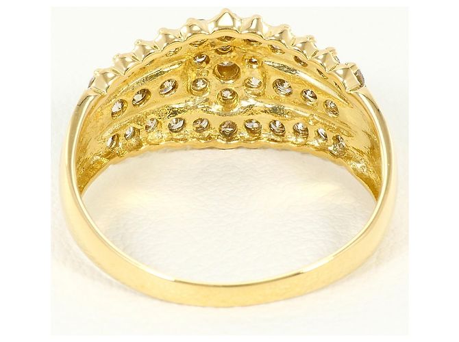 Autre Marque 18K Gelbgold-Ring mit Diamant Golden - Ansicht 4