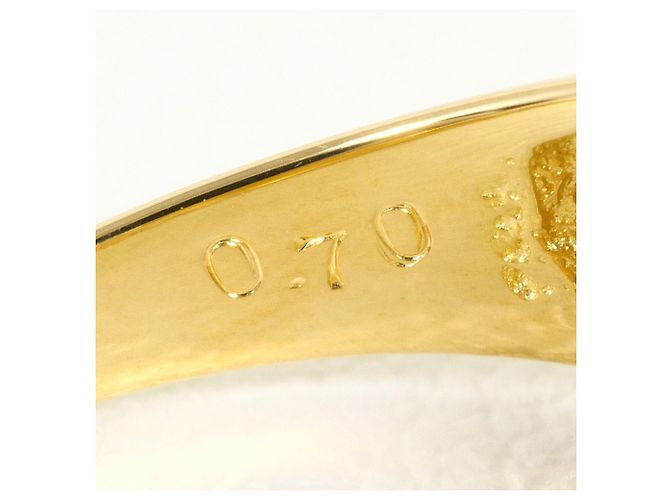 Autre Marque 18K Gelbgold-Ring mit Diamant Golden - Ansicht 6