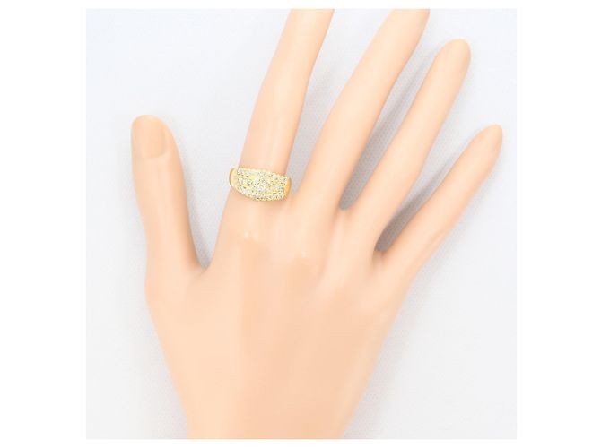 Autre Marque 18K Gelbgold-Ring mit Diamant Golden - Ansicht 7