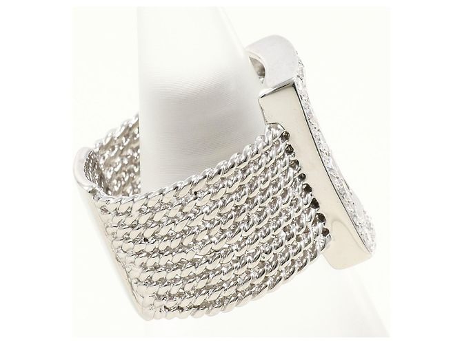 Autre Marque 18K Weißgold Diamantring Golden - Ansicht 3