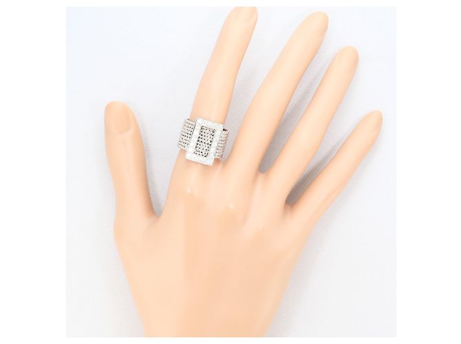 Autre Marque 18K Weißgold Diamantring Golden - Ansicht 6