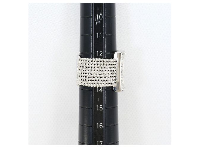 Autre Marque 18K Weißgold Diamantring Golden - Ansicht 7