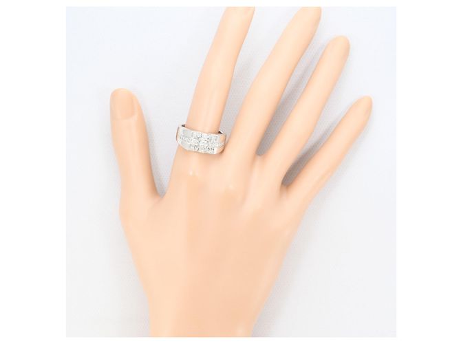 Autre Marque 18K Weißgold-Ring mit Diamant Golden - Ansicht 7