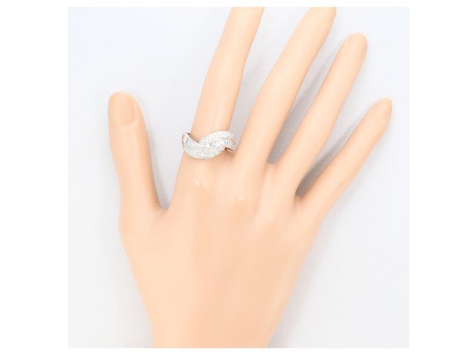 Autre Marque 18K Weißgold-Ring mit Diamant Golden - Ansicht 7