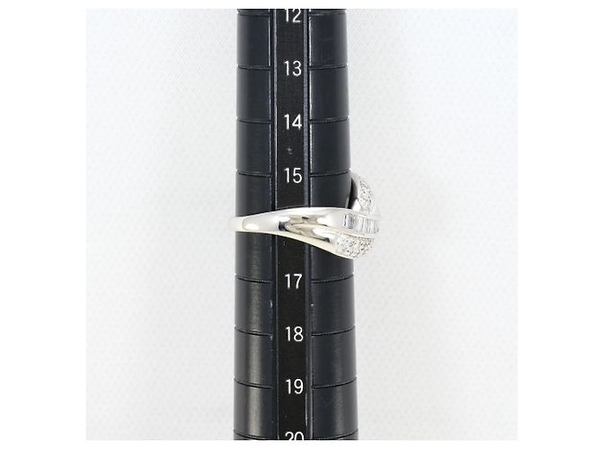 Autre Marque 18K Weißgold-Ring mit Diamant Golden - Ansicht 8