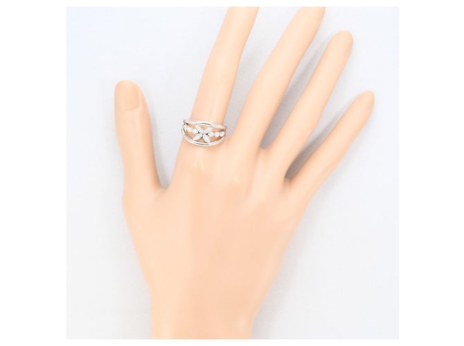 Autre Marque 18K Weißgold Diamantring Golden - Ansicht 7