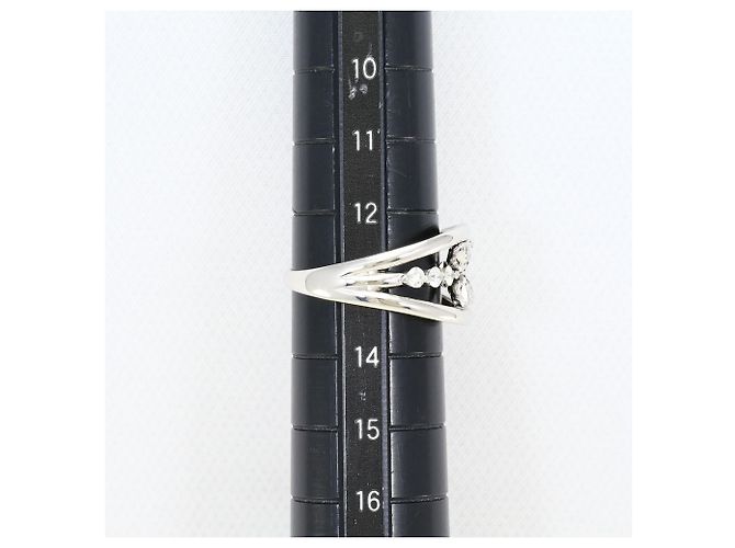 Autre Marque 18K Weißgold Diamantring Golden - Ansicht 8