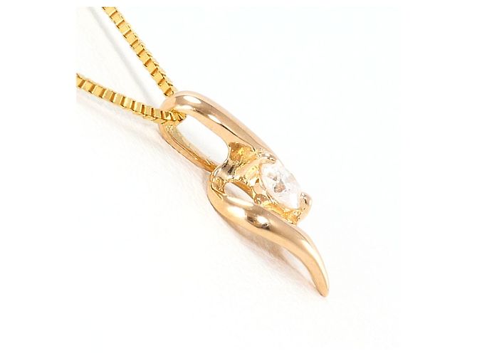 Autre Marque Collana in oro 14K con diamante D'oro - vista 2
