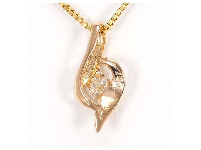 Autre Marque Collana in oro 14K con diamante D'oro - vista 3