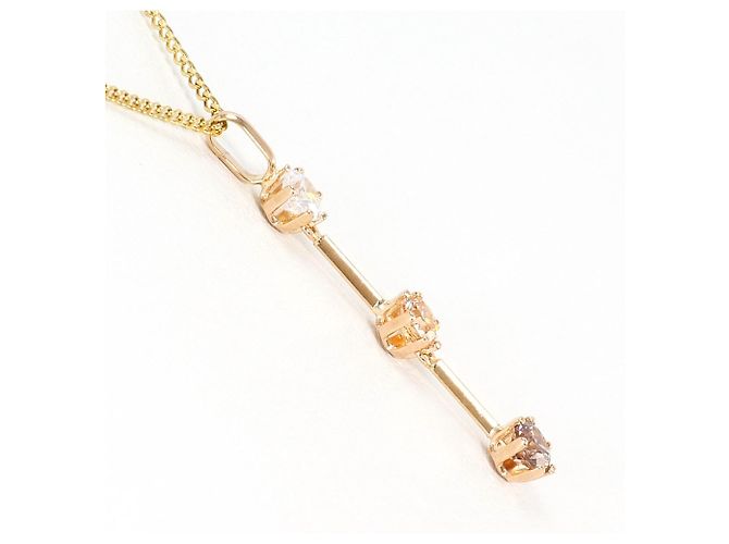 Autre Marque Collana in Oro 14K con Zirconia D'oro - vista 2