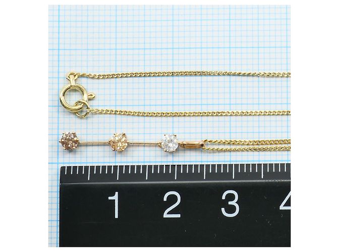 Autre Marque Collana in Oro 14K con Zirconia D'oro - vista 4
