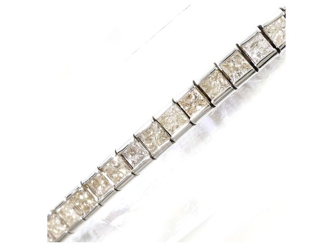 Autre Marque Bracciale con charm in oro bianco 18K con diamanti D'oro - vista 2