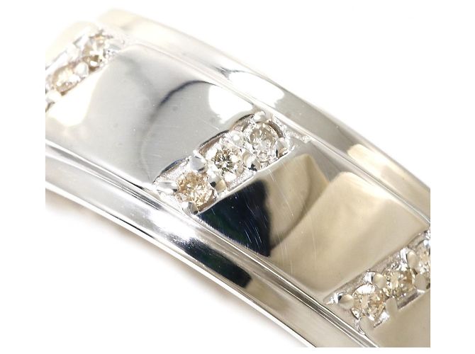 Autre Marque 18K Weißgold-Ring mit Diamant Golden - Ansicht 2
