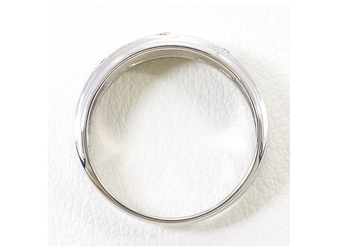 Autre Marque 18K Weißgold-Ring mit Diamant Golden - Ansicht 3