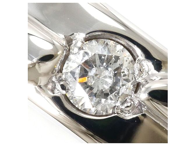 Autre Marque 14K Weißgold-Ring mit Diamant Golden - Ansicht 2