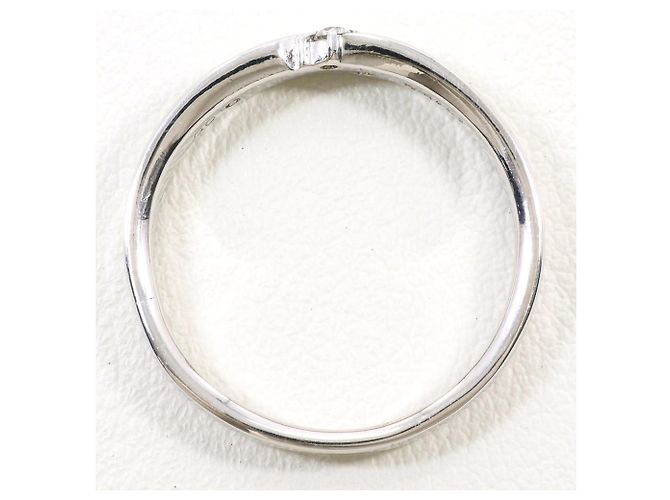 Autre Marque 14K Weißgold-Ring mit Diamant Golden - Ansicht 2
