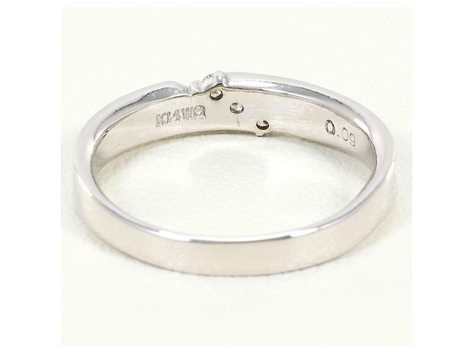 Autre Marque 14K Weißgold-Ring mit Diamant Golden - Ansicht 3