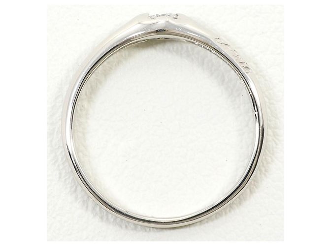 Autre Marque Platinring mit Diamant - Ansicht 2