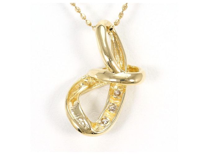 Autre Marque Collana in oro giallo 10K con diamante D'oro - vista 3