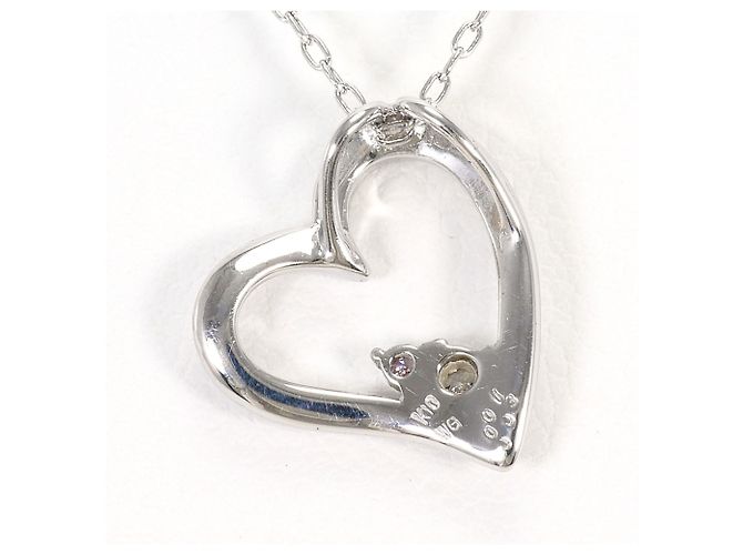 Autre Marque Collana in oro bianco 10K con diamanti Rosa D'oro - vista 3