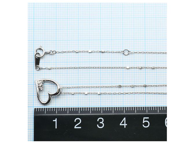 Autre Marque Collana in oro bianco 10K con diamanti Rosa D'oro - vista 4