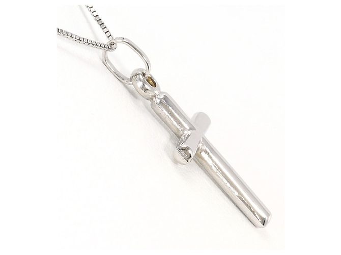 Autre Marque Elegante collana in oro bianco 18K D'oro - vista 2