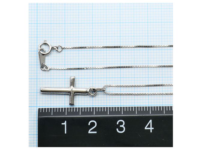Autre Marque Elegante collana in oro bianco 18K D'oro - vista 4