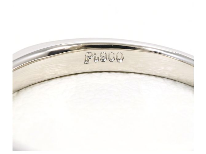 Autre Marque PT900 Platinring mit Diamant - Ansicht 4