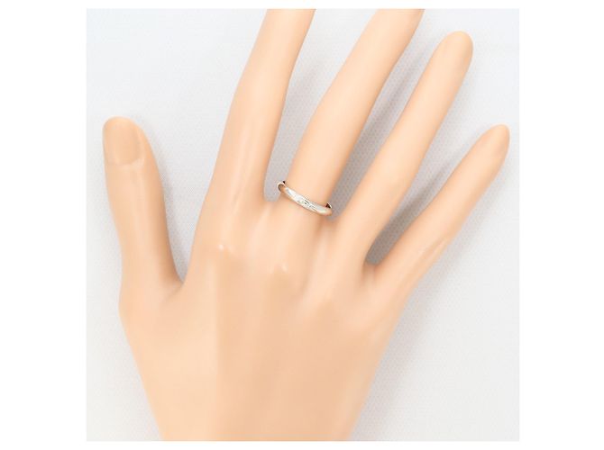 Autre Marque PT900 Platinring mit Diamant - Ansicht 6