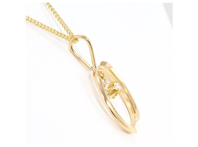 Autre Marque Collana in oro giallo 18K con diamante D'oro - vista 2