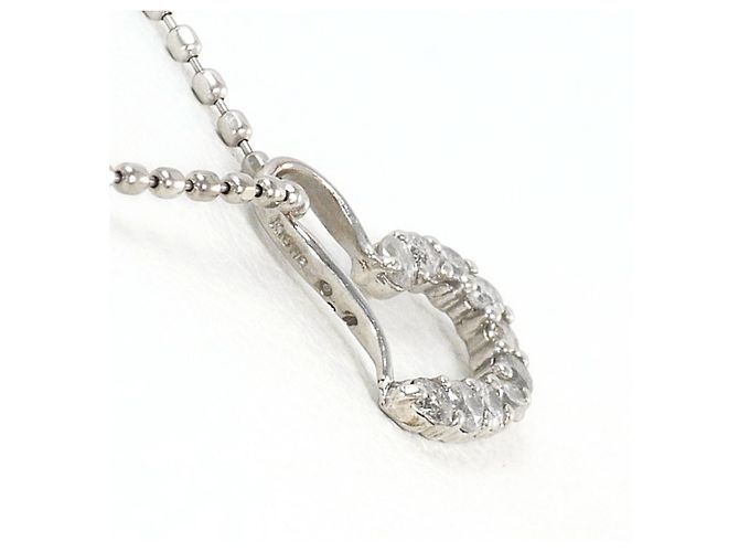 Autre Marque 10K Weißgoldkette mit Diamant Golden - Ansicht 2