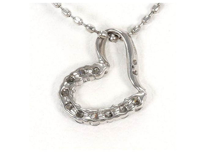 Autre Marque 10K Weißgoldkette mit Diamant Golden - Ansicht 3