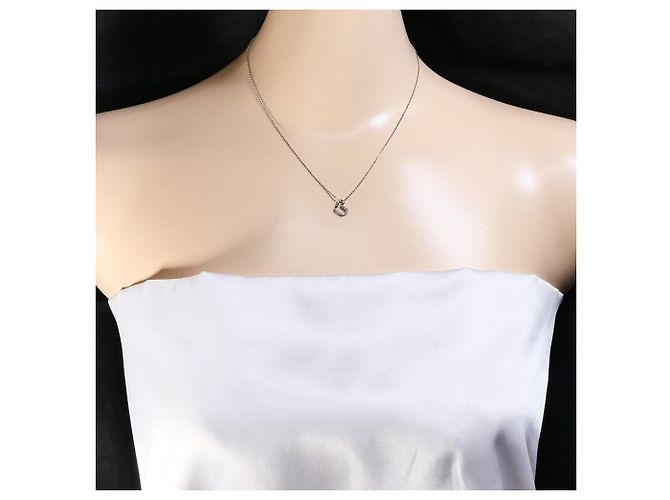 Autre Marque 10K Weißgoldkette mit Diamant Golden - Ansicht 5