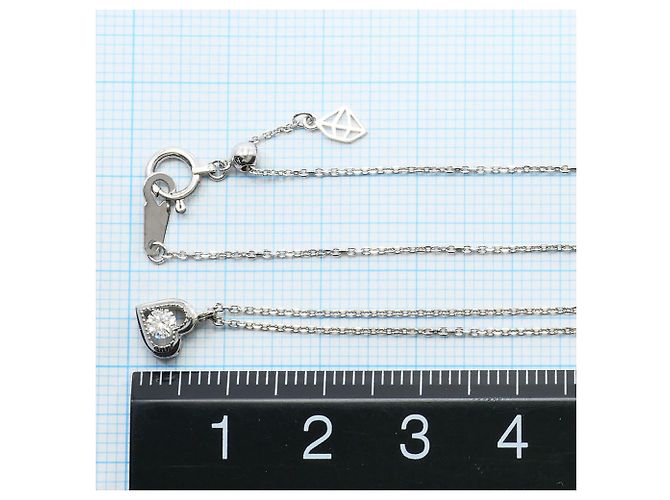 Autre Marque 18K Weißgoldkette mit Diamant Golden - Ansicht 4