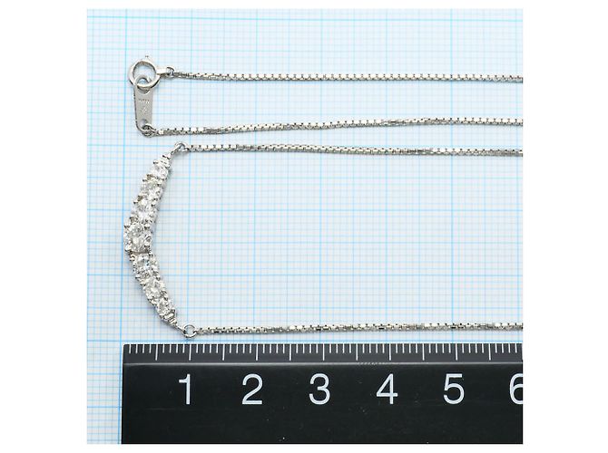 Autre Marque Collana in platino PT850 con diamante - vista 5