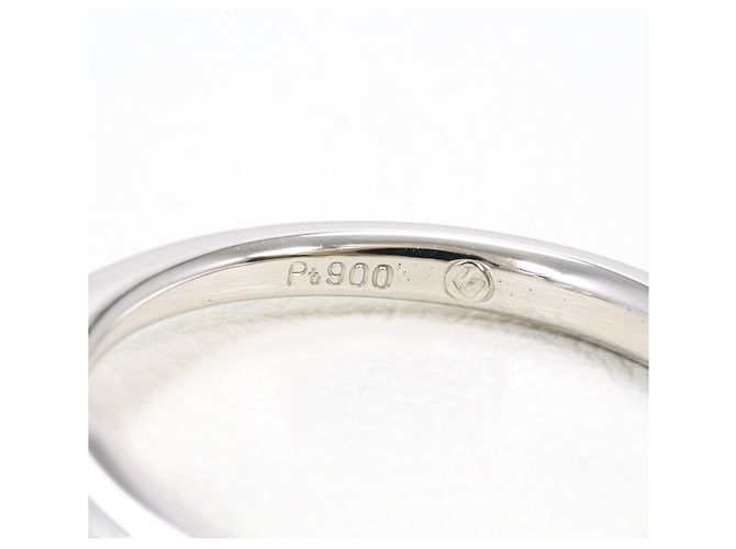 Autre Marque PT900 Platinring mit Diamant - Ansicht 5