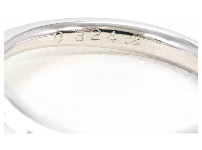 Autre Marque PT900 Platinring mit Diamant - Ansicht 6
