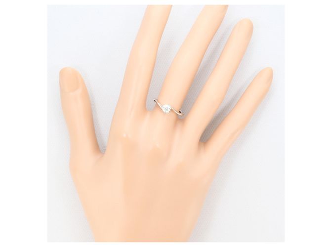 Autre Marque PT900 Platinring mit Diamant - Ansicht 7