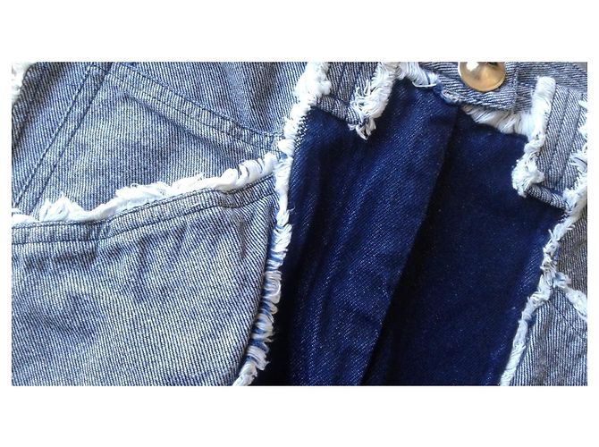 Veronique Leroy Vaqueros de Denim Patchwork Véronique Leroy Azul - vista 2