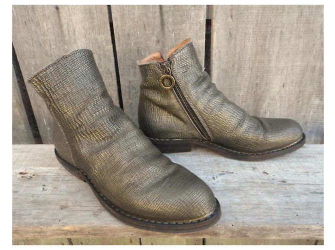 Autre Marque Fiorentini + Baker Botines de piel metalizada dorada Dorado - vista 2