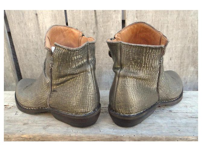 Autre Marque Fiorentini + Baker Botines de piel metalizada dorada Dorado - vista 4