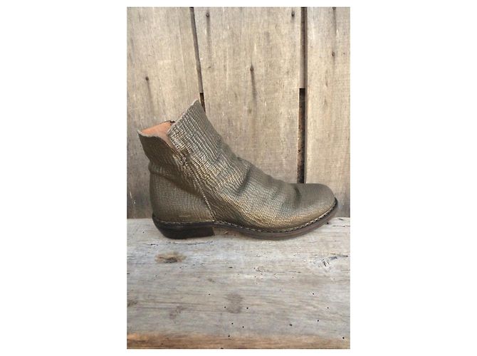 Autre Marque Fiorentini + Baker Botines de piel metalizada dorada Dorado - vista 8