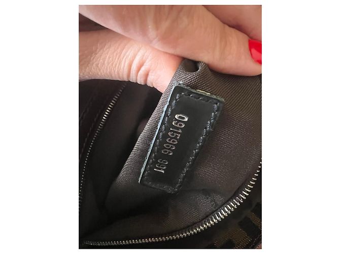 Borsa Hobo Fendi Zucca Marrone Monogramma - vista 7