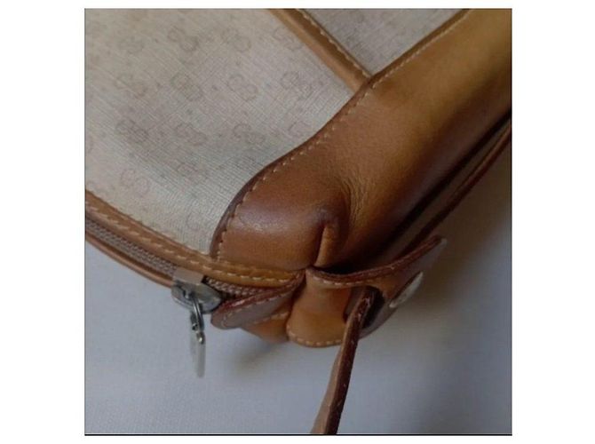 Borsa a Spalla Gucci Monogram Marrone Beige - vista 10