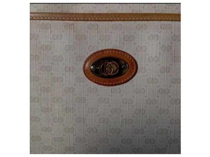Borsa a Spalla Gucci Monogram Marrone Beige - vista 6