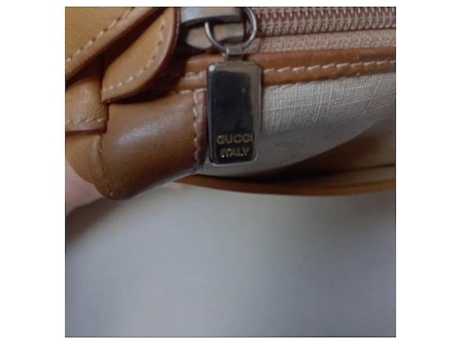 Borsa a Spalla Gucci Monogram Marrone Beige - vista 8