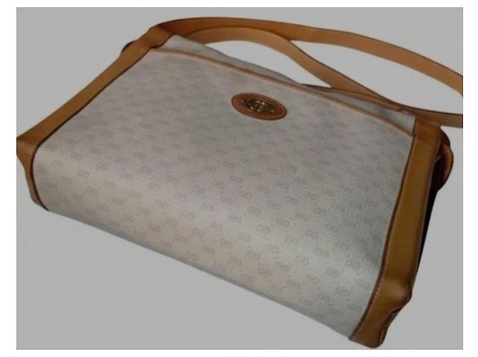 Borsa a Spalla Gucci Monogram Marrone Beige - vista 9