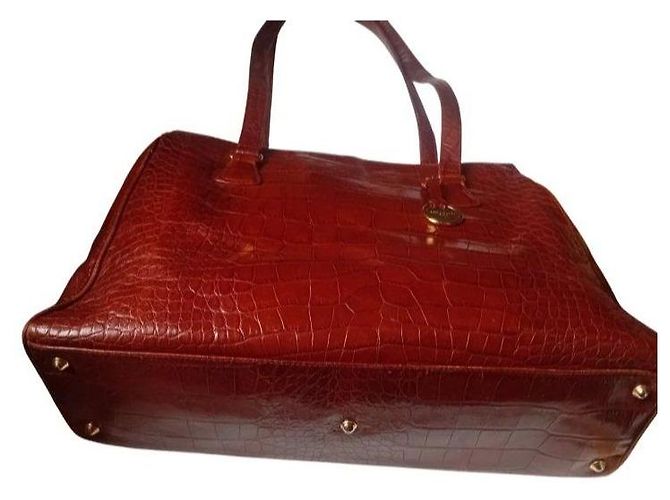 Sonia Rykiel Borsa Tote in Pelle Marrone Effetto Coccodrillo - vista 7