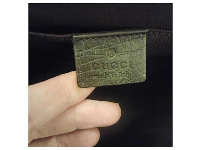 Gucci Beauty Case Monogram Marrone Rosso Verde Monogramma - vista 2