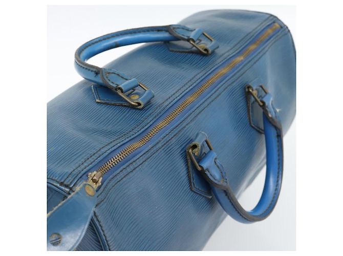 LOUIS VUITTON Borsa Epi Speedy 35 Toledo Blue M42995 LV Auth 185633 - vista 6
